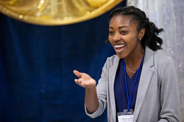 Medical student and spoken word artist Chika Stacy Oriuwa received an emerging academic award.