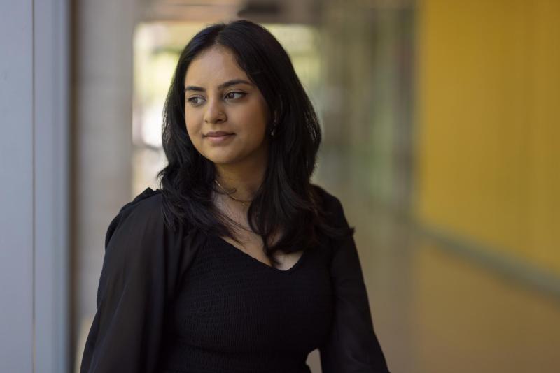 Bhanvi Sachdeva smiling