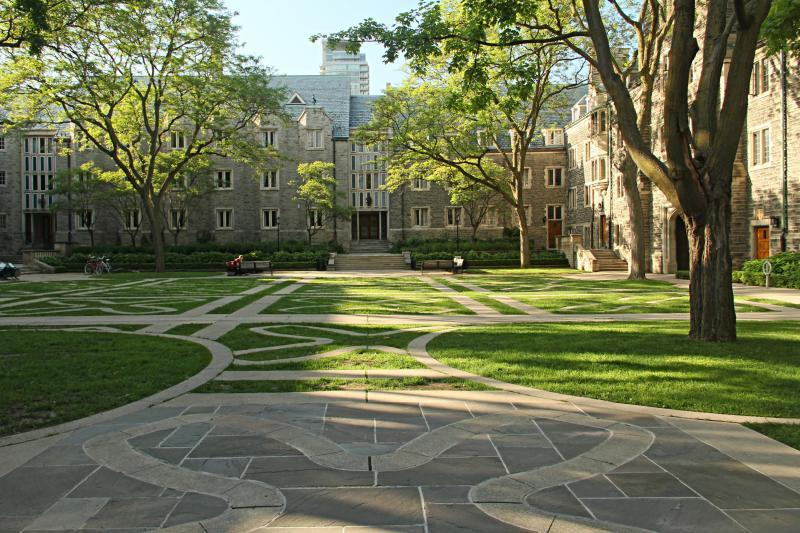 Photo of The Trinity Quad looking north.