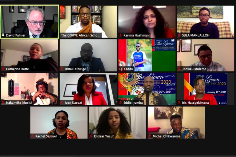 A screenshot of 15 people talking together in a Zoom meeting.