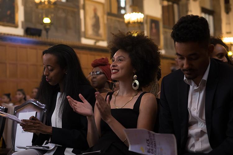 Saron Gebresellassi, Khadijah Salawu and alumnus Kofi Hope, a Rhodes Scholar and founder of the CEE Centre for Young Black Professionals.