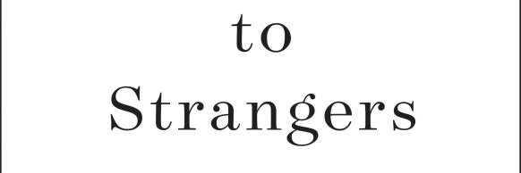 Talking to Strangers Cover