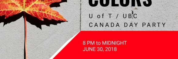 HK, SAR: UofT/UBC Canada Day Party