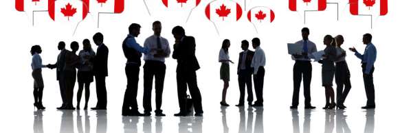 Picture of Canadians networking