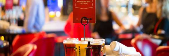 Picture of beer and food