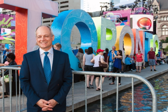 President Meric Gertler is the United Way's 2016 campaign cabinet chair for the education sector (photo by Lisa Sakulensky) 
