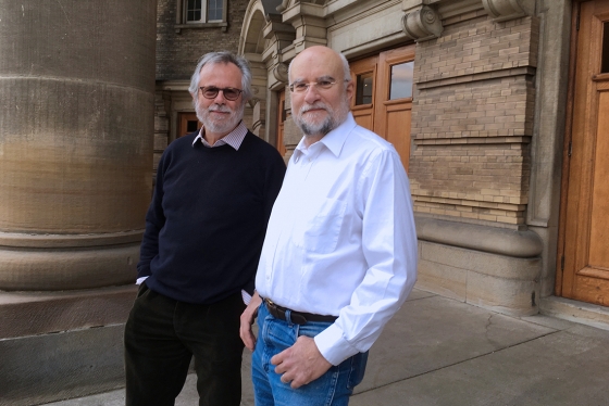 Professors Spencer Barrett and James Thomson of the department of ecology & evolutionary biology are retiring in 2018 (photo by Diana Tyszko) 