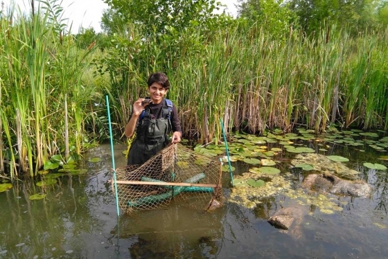 Devanshi Kukadia got first-hand experience in conservation practices as part of her Master of Environmental Science program at U of T Scarborough (photo courtesy of Devanshi Kukadia) 