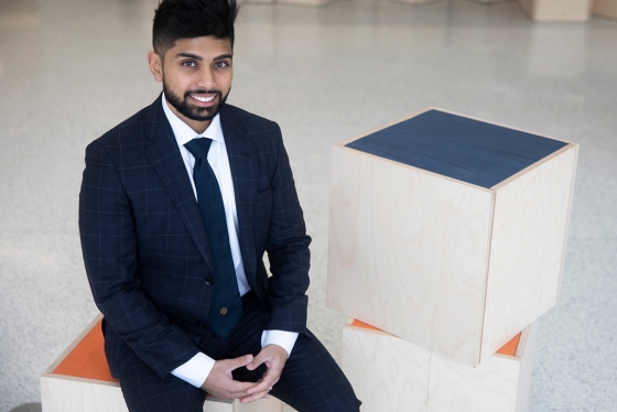 Mehran Hydary, an alumnus of U of T's Faculty of Applied Science & Engineering, is the blockchain delivery lead at Deloitte Canada (photo by Tyler Irving) 