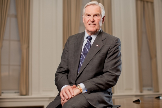 Michael Wilson was first elected chancellor of U of T for a three-year term in 2012 and renewed for a second term of three years in 2015 – the maximum allowed by the University of Toronto Act (photo by Tim Fraser) 