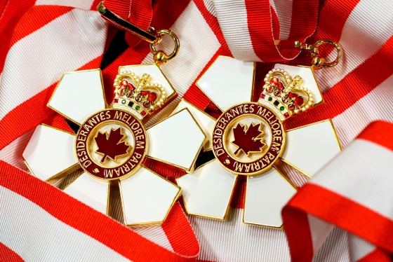 Two Order of Canada medals.