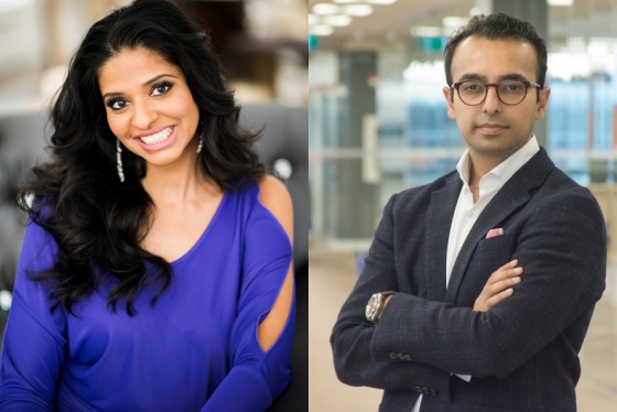 U of T Scarborough alumni, Reetu Gupta (BBA, 2005), Chief Operating Officer of The Easton’s Group/The Gupta Group and Bilal Khan, Founding Chief Executive Officer of OneEleven, have been named to Canada’s Top 40 Under 40. (Left photo courtesy of Reetu Gupta, right photo courtesy of OneEleven) 