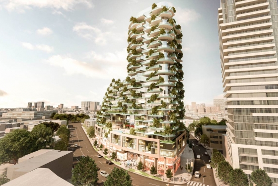 A proposed condo building in Toronto includes 400 to 500 trees in its design (rendering by Brisbin Brook Beynon Architects) 