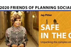 Friends of Planning Social 2020 poster reading "Safe the City"