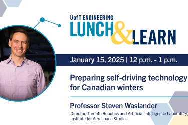 Picture of Professor Steven Waslander with event information 