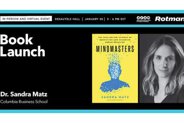 Join Dr. Sandra Matz, author of Mindmasters, to explore how big data and algorithms shape behavior, from consumer choices to political influence, and reclaim control.