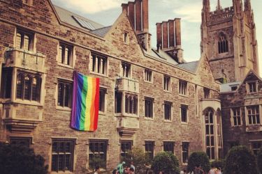 Sexual and Gender Diversity Office with LGBTQ+ flag