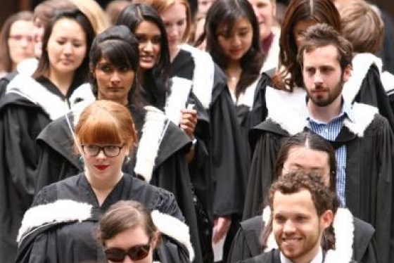 U of T grads leave convocation in robes