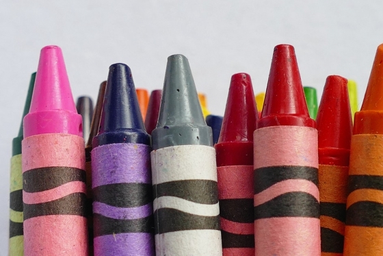 Crayons of all colours 