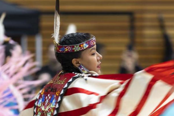 Photo of aboriginal woman dancing