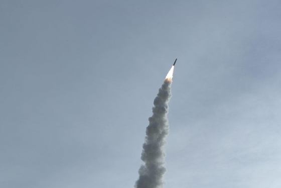 The rocket that carried Kepler Communications' first nanosatellite into orbit blasted off from the Jiuquan Satellite Launch Centre in northwestern China on Jan. 19, 2018 (photo courtesy of Kepler Communications) 