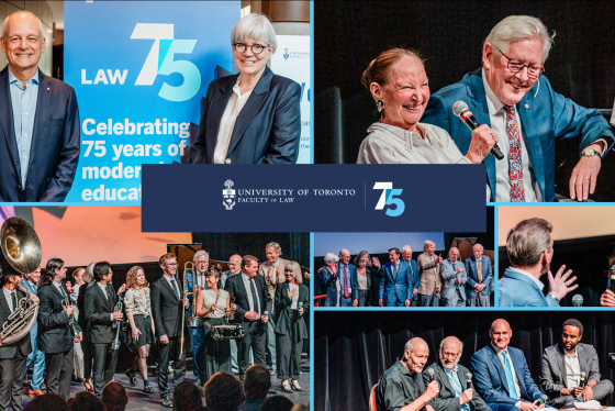 A composite image of pictures from the law faculty anniversary celebrations