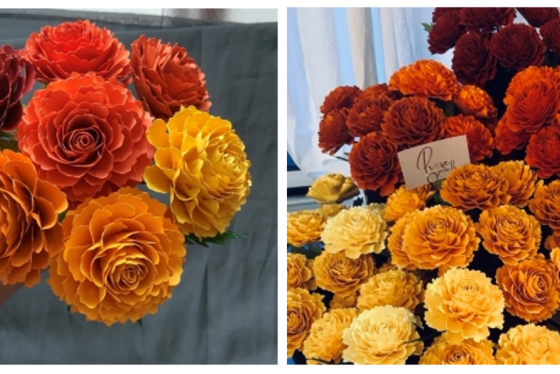 Paper Flowers - Marigold Bouquets