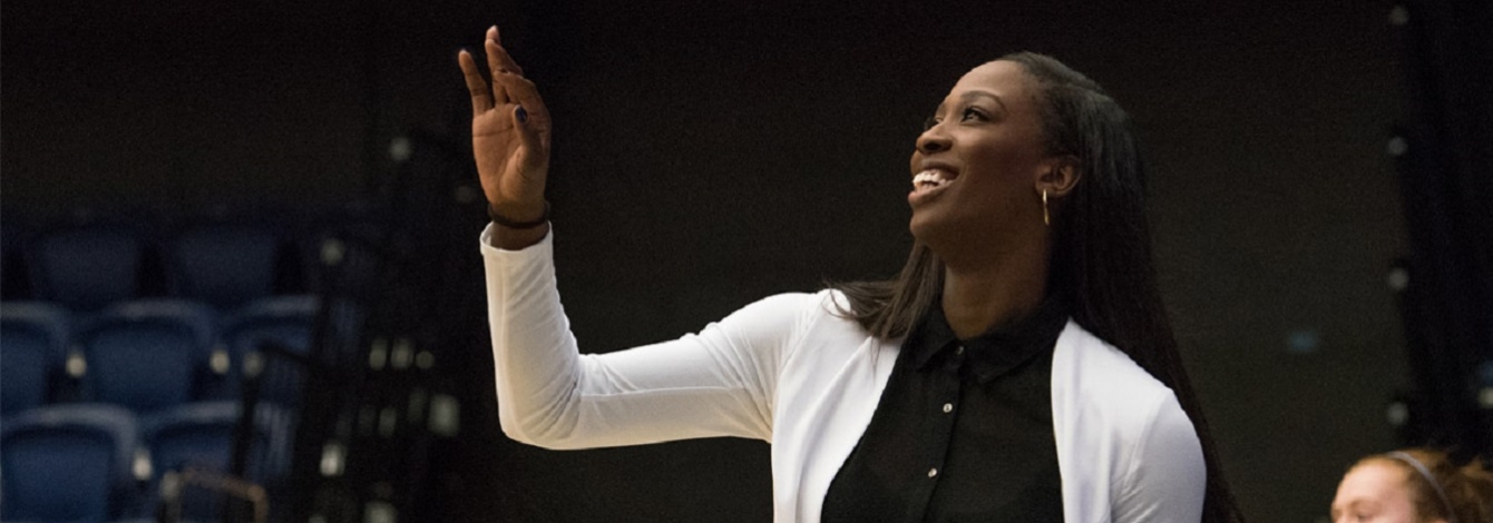 Two-time Olympian Tamara Tatham will continue to coach Varsity Blues women's basketball while working with Raptors 905 (photo by Martin Bazyl)