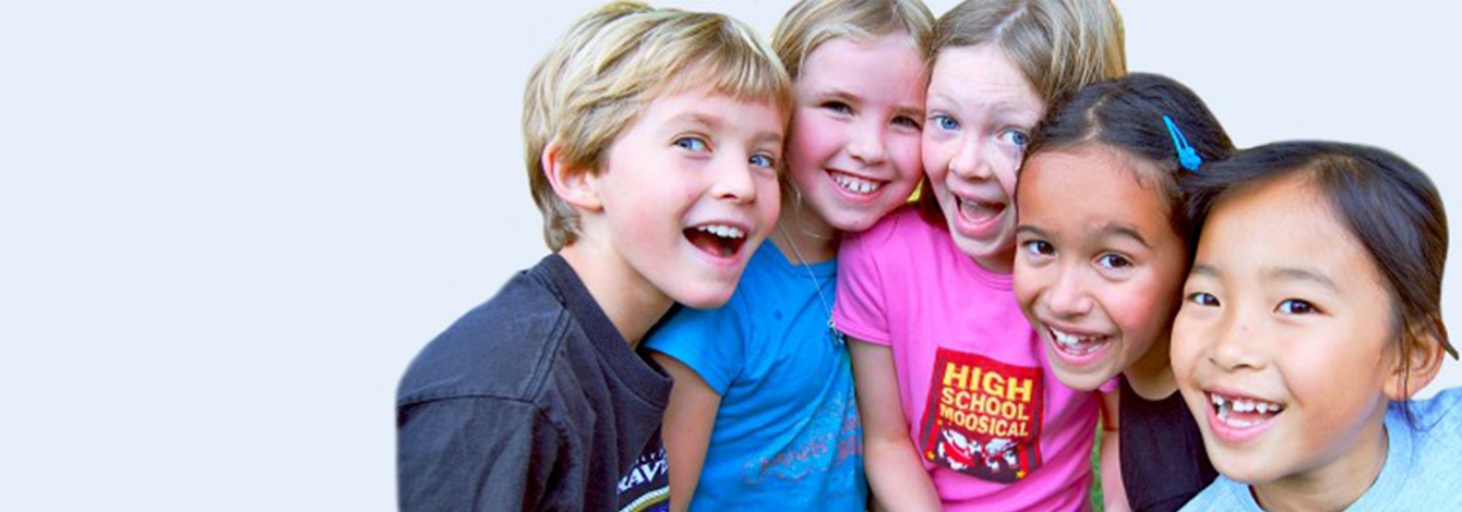 5 kids smiling