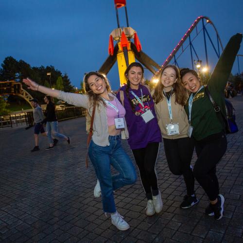 Young Alumni at Canada's Wonderland.