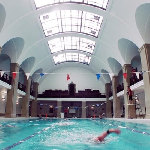 Shot of pool.