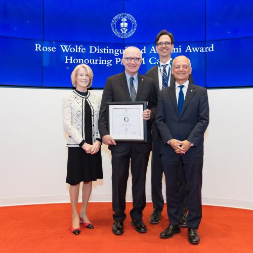 Photo of recipient of Rose Wolfe award.
