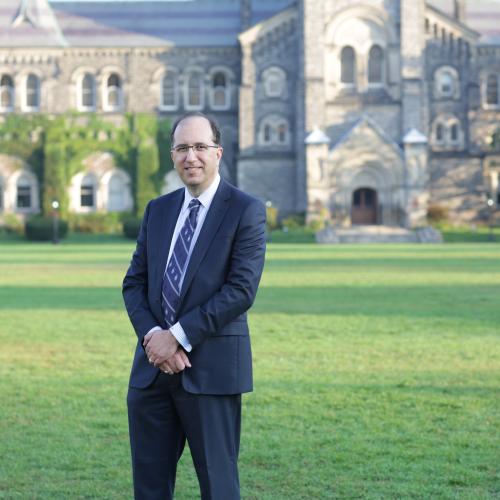 Dario Di Censo standing on the U of T campus