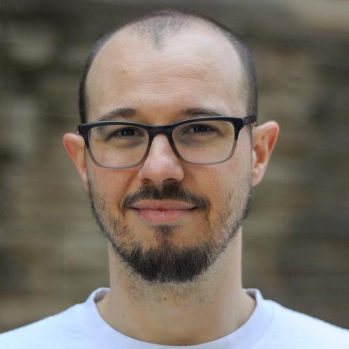 Portrait of Cédric Beaulac smiling.