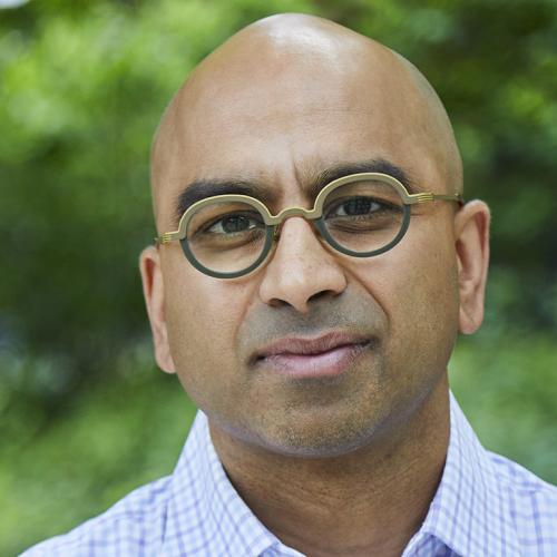 Portrait of Randy Boyagoda smiling.