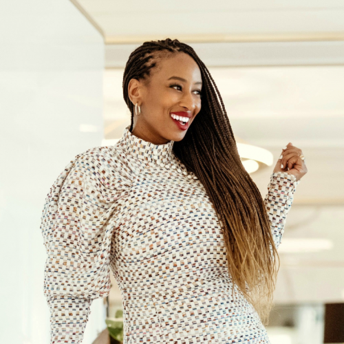 Shannae Ingleton Smith smiling happily.