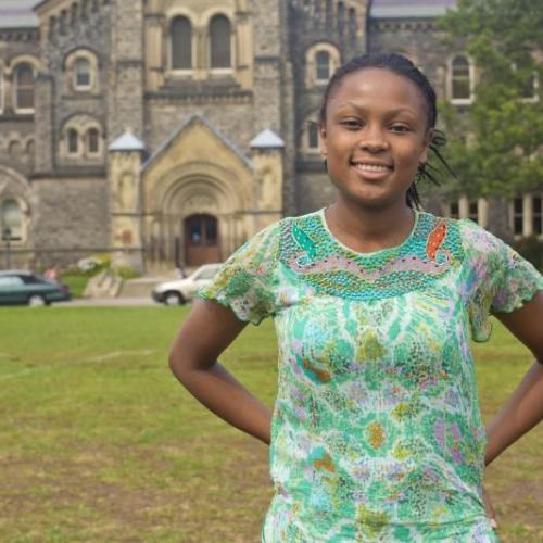 Sylvia Mwangi is one of the first MasterCard Foundation scholars to graduate from U of T. Photo by Johnny Guatto