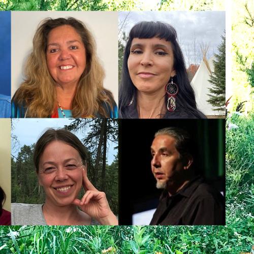 Composite image: portraits of Eve Tuck, Teresa Edwards, Suzanne Stewart, Clayton Shirt, Alissa North and Shianne McKay.