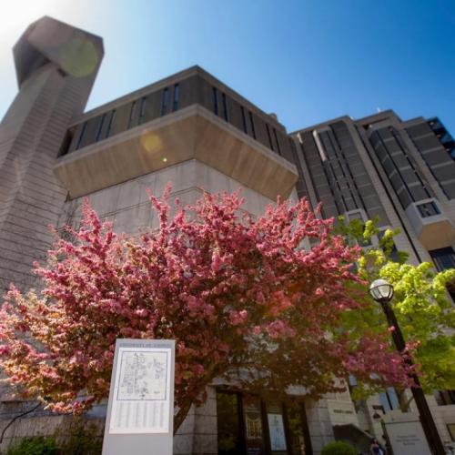 Exterior shot of Robarts Library