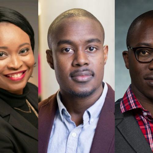 Side-by-side portrait images of Mo Banjoko, Phil McDonald and Wale Oyebanjo.