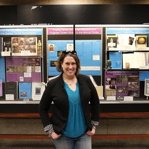 Tracy L. Spurrier, who is working on her PhD in U of T's department of Near and Middle Eastern civilizations, is one of four winners of the inaugural University of Toronto Libraries' Graduate Student Exhibition Award (photo by Perry King) 