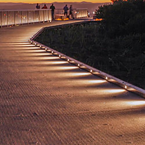 Rendering of how the path will look, with lookouts, lighting and other safety and security features. 