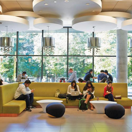 U of T Mississauga's Instructional Centre: The campus has expanded study spaces for the larger incoming class (photo by Paul Orenstein) 