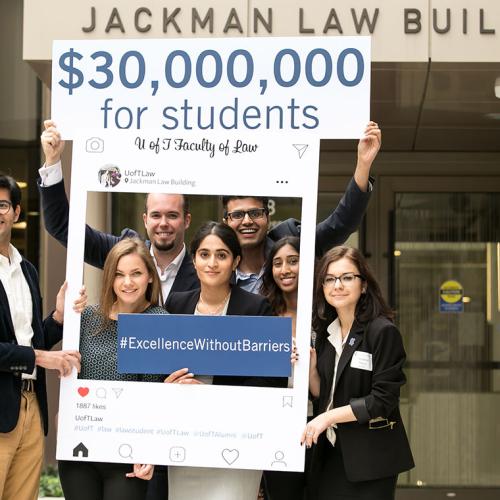The Faculty of Law has launched its Campaign for Excellence without Barriers  (photo by Dhoui Chang) 