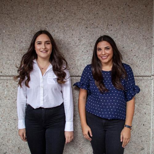 Sara Santos (BKin 2018) and student Natasha Bruno, the innovators behind “Humans that CAN” (photo by Nick Iwanshyn) 
