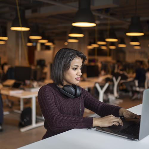 “I never felt bottlenecked or stymied after I graduated," says Enakshi Shah, a U of T alumna who now works at a Toronto software development firm. "There were so many opportunities” (photo by Nick Iwanyshyn) 