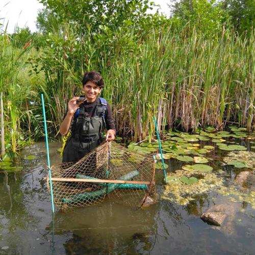 Devanshi Kukadia got first-hand experience in conservation practices as part of her Master of Environmental Science program at U of T Scarborough (photo courtesy of Devanshi Kukadia) 