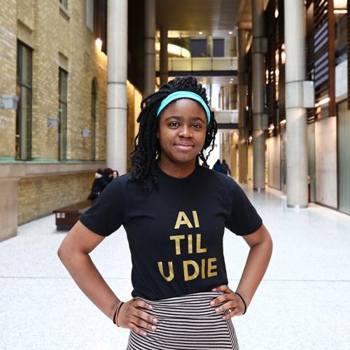 A recent study by Deb Raji and researchers at the MIT Media Lab shows a need for stronger evaluation practices of AI products to mitigate gender and racial biases (photo by Liz Do) 