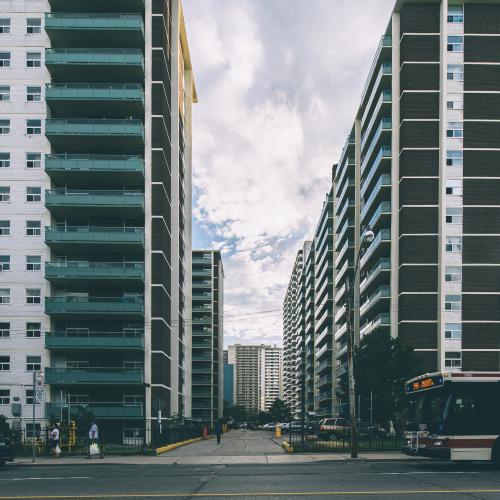 Photo of apartment towers in Toronto 