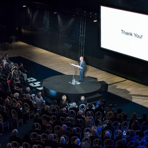President Meric Gertler at event